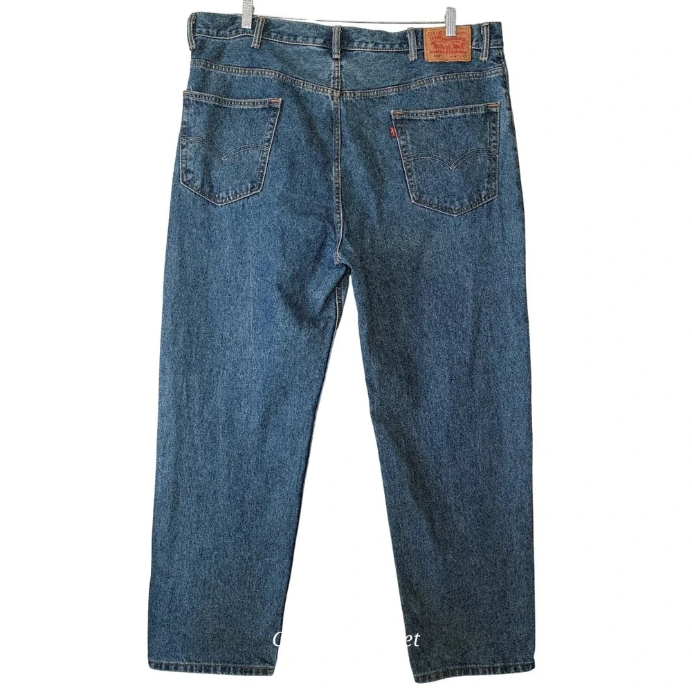 Levis 550 Mens Relaxed Fit Straight Jeans Medium Blue Wash 42x32 00550-4891‎
